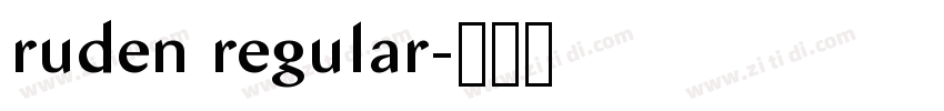 ruden regular字体转换